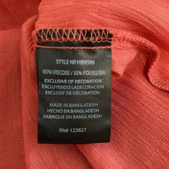 HARVE BERNARD NWOT Off The Shoulder Top Frill Sleeve, Size M - Picture 10 of 11